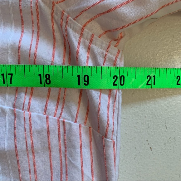 UNTUCKit Women’s Coral Stripe Cotton Durfort Tunic Top Size 8 NWT - Picture 13 of 15